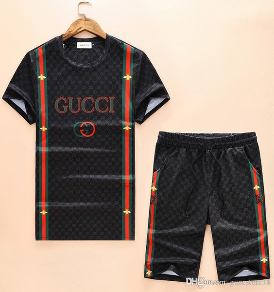 2019 New Brand Designer Luxury Mens POLO Tracksuits T-shirt+Pant Sportswear Fashion Sets Short Sleeve Size M-XXXL 235654546