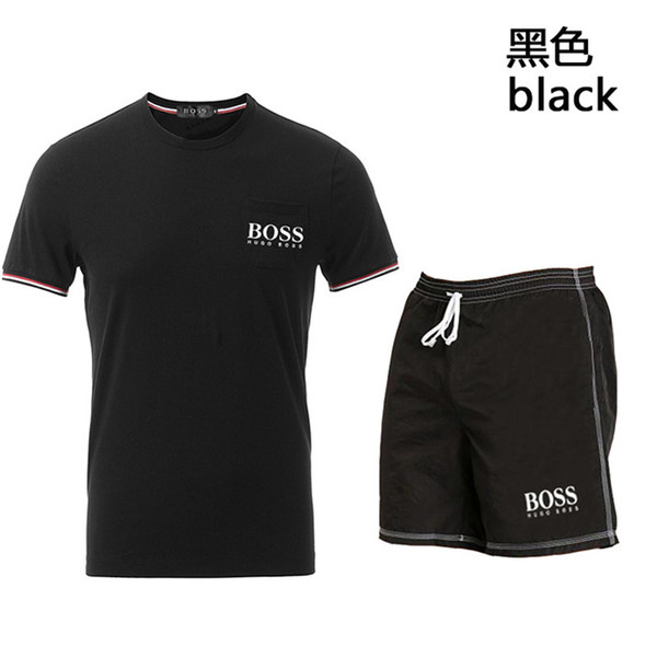 New Arrived Summer Men's T-Shirts Sport Suit Men Plus Size Short Sleeve O-Neck Print Shirt and Shorts Sets Men's Sportswear M-6XL