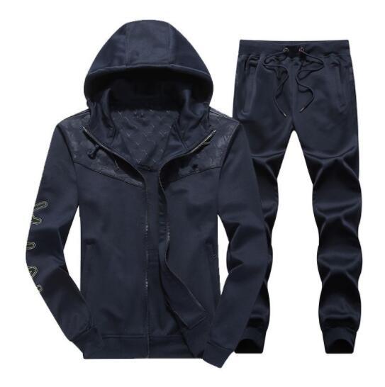 Mens Luxury Brand Designer Tracksuits Cardigan Jackets Hooded Hoodies Long Pants Sweatsuits Casual Active Print NK Suits 2 PCS Mens Clothing