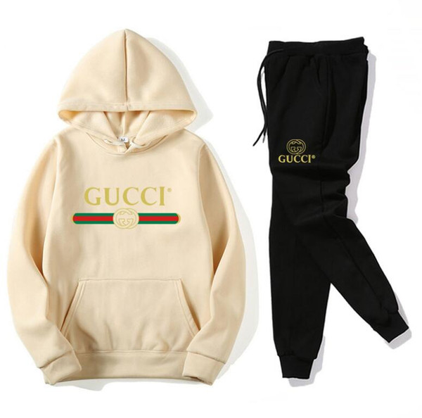 Fashion Designer Tracksuit Spring Autumn Casual Unisex Luxury Brand Sportswear Men Track Suits High Quality GUCCI Hoodies Clothing