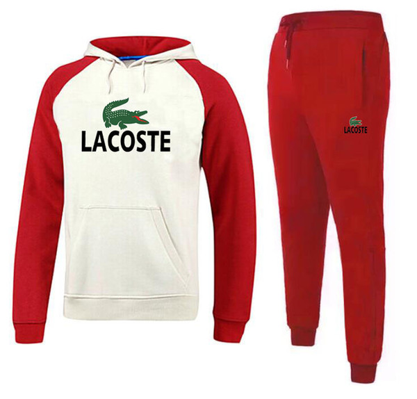 2018 brand new Men's Sportwear Suit Sweatshirt Tracksuit Without Men Casual Active Zipper Outwear Jacket+Pants Sets M-3XL