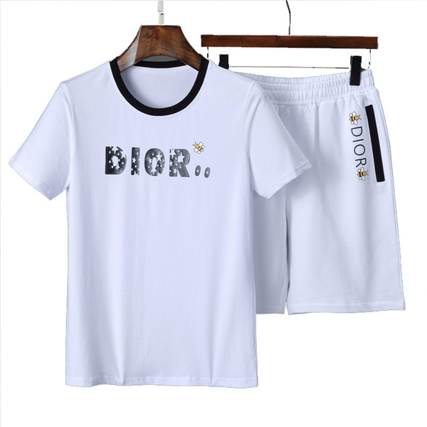 2019 Summer New Short-sleeved T-Shirt Suit Hhip Hop Men's Fashion Trend Luxurys Designers Brands Large Size Men's T-Shirt Suit M-XXXL