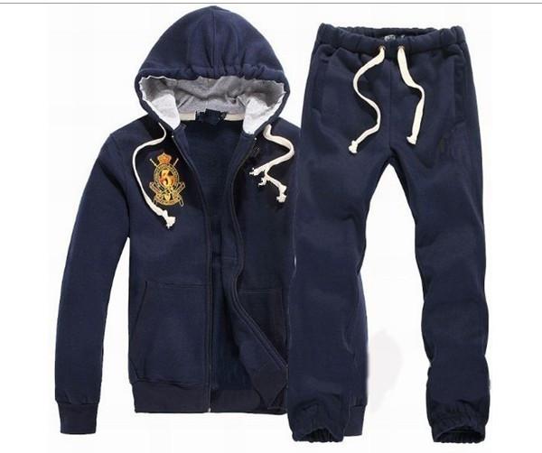 Sweatshirts Mens Polo Tracksuits Winter Jogging Sportsuits Fashion Running Sportswear Big Horse Hoodies Trousers Coats Pants Jackets S-XXL