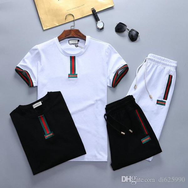 2019 Tracksuit For Summer Casual Short Sport Men's Outfit Suit Fashion T-shirt And mens