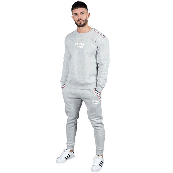 COOPENGY brands new Casual Tracksuit Sweat Suit Men Track Suits Set mens Sweatshirt +Jogger Sweatpants mens Jacket and Sweatpant