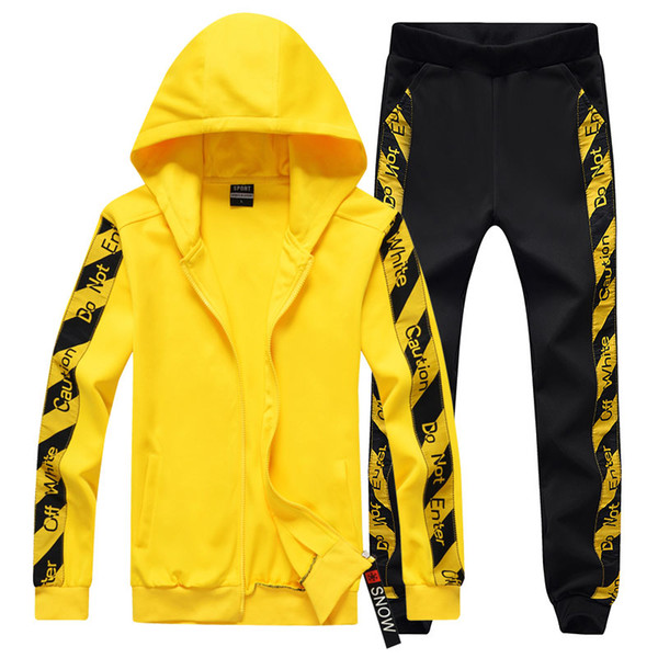 Fashion Printing Hoodies Suit Patchwork Winter Autumn Sweat Suit Comfortable Couple Casual 2 Pieces Outwear Set