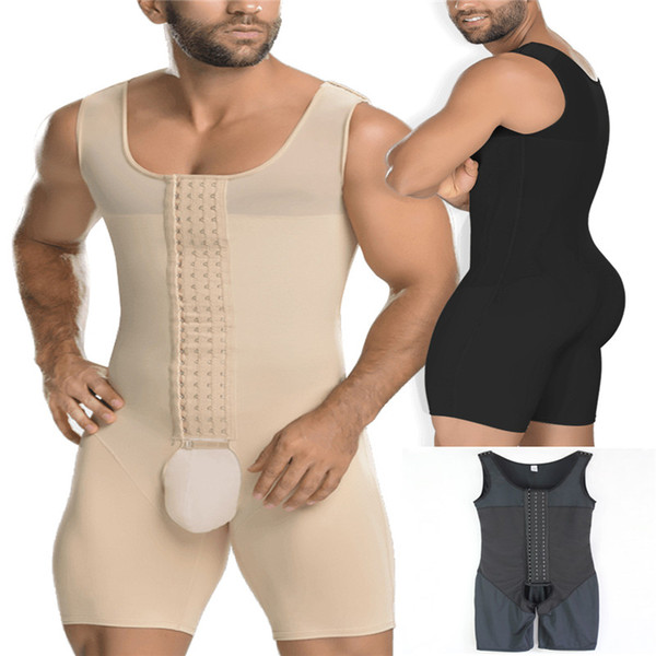 Man Full Body Shaper Slimming Tummy Control Shapewear Plus Size 6XL Tummy Shaper Vest Underwear Corset Waist Cincher Men Bodysuit