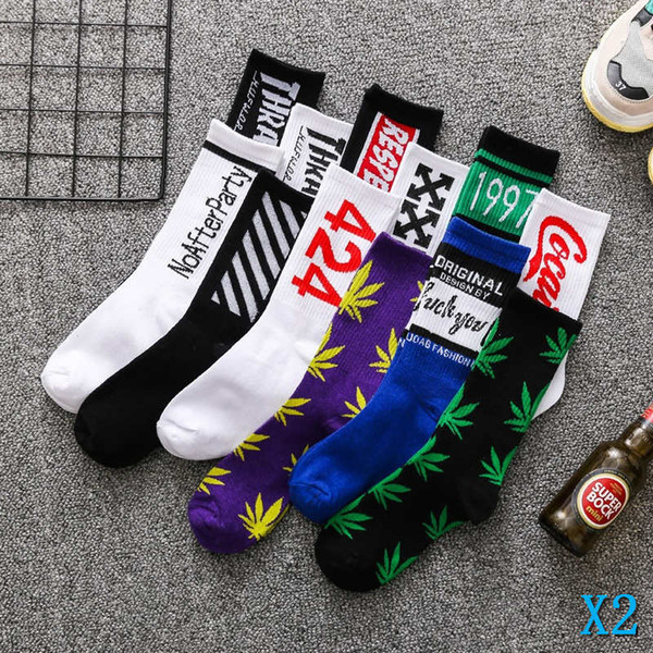 Winter Mens Designer Socks with Striped Luxury Stockings for Men with Many Colors Hot Tide Brand Casual Mid-calf Length Socks WholesalesX2