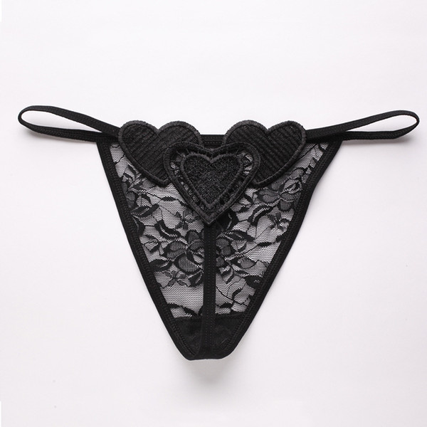 DIDI Luxurious Korean Lady Underwears Ultrathin Transparent Core Sexy Underpants Women Lace T-shaped Panties Briefs 902