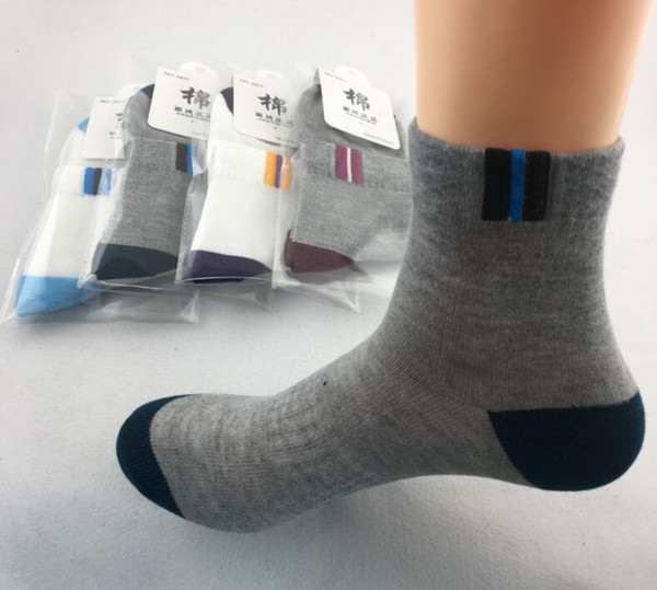 Men cotton socks Moisture absorption and perspiration Elastic cotton socks Work business socks Wholesale Black White Ventilation 24 pairs N2