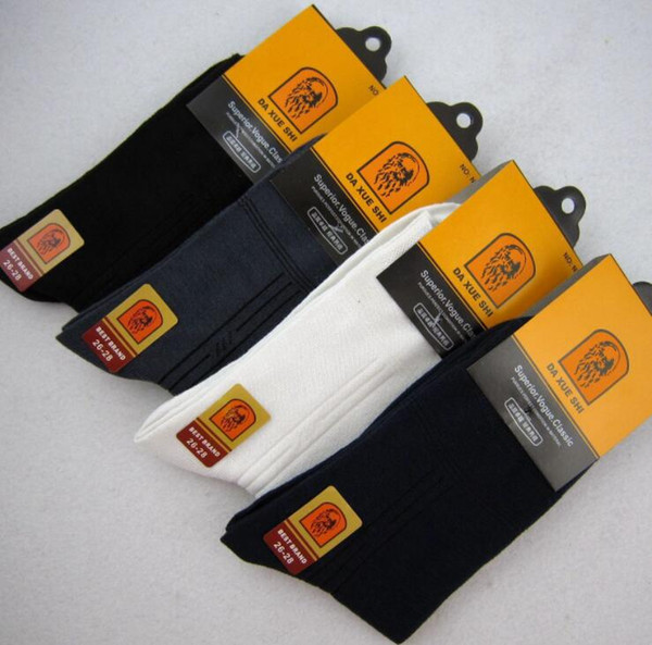 Men cotton socks Moisture absorption and perspiration Elastic cotton socks Work business socks Wholesale Black White Ventilation 12 pairs N5