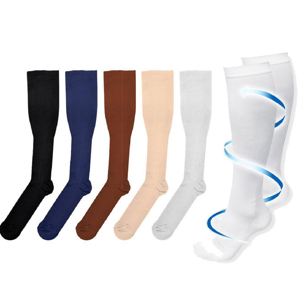 Hot Miracle Anti Fatigue Compression Socks 6 Colors Women Men Anti-Fatigue Magic Leg Warmers Slimming Socks Calf Support Relief socks