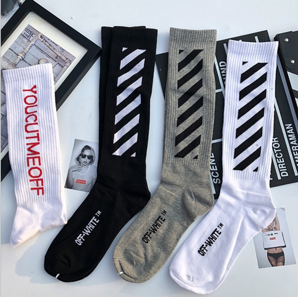 18SS Tide brand white socks, European and American sports socks, pilots, skateboard lovers, stockings, men's and women's socks.