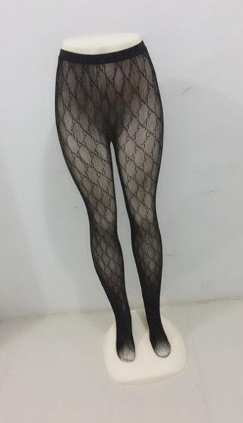 G#02 Pure Color Lace Hollow Out Pantynose Sexy Mesh Hose Hot Sale European and American Letter Long Leggings 01