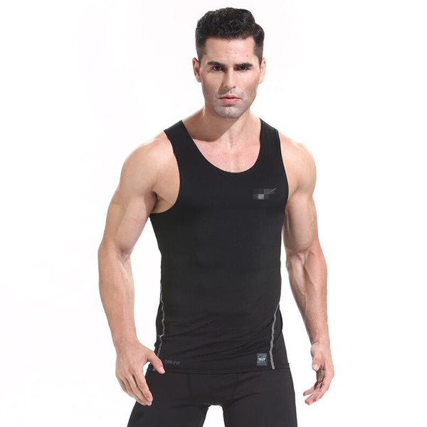 Men tank tops Fitness Basketball Running Sports T-shirts short sleeve Thermal Muscle Bodybuilding Gym Compression Tights vest tees