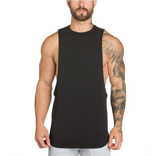 vest Tank tops GAIN gyms clothing bodybuilding stringer gyms tank top men fitness singlet cotton sleeveless shirt muscle vest for men