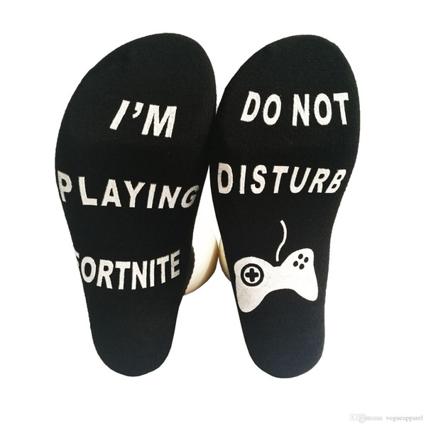 Mens Clothing Fashion Letters Socks Do Not Disturb Me Funny Socks Men Hot Sale Cotton Sock Slippers