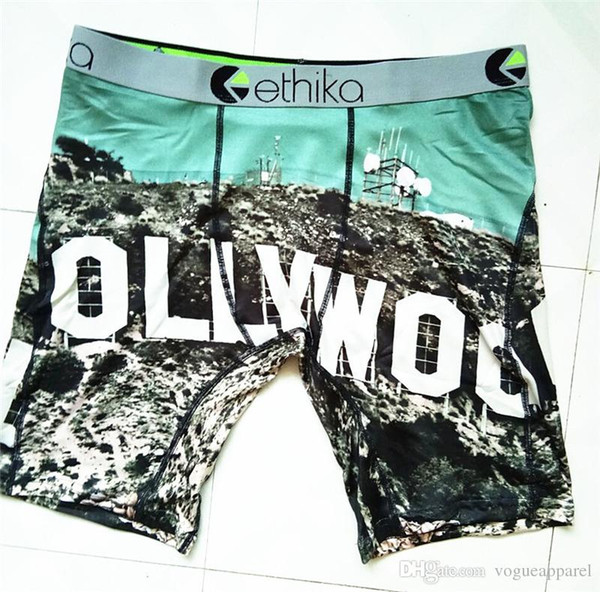 Mens Clothing Ethika Everyday Boxers Hollywood 3D Print Surfing Shorts Wear Resistant Comfortable Underpants Free Shipping