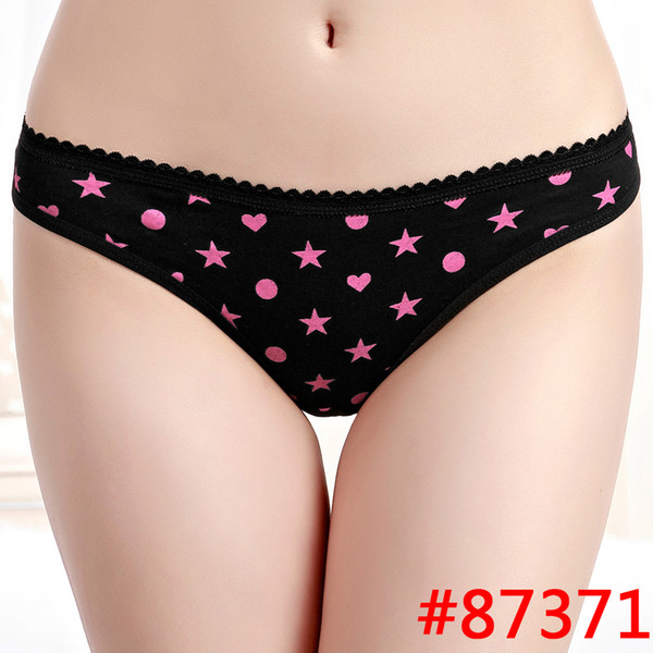 Yun Meng Ni Six Colors Sexy Girl Photos Thongs Girls Cotton Shiny Panties Women's Underwear