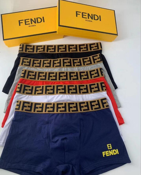 sexy cotton boxer for FENDI men new suprer letter print underwear for men high breathable comfortable men boxer free shipping