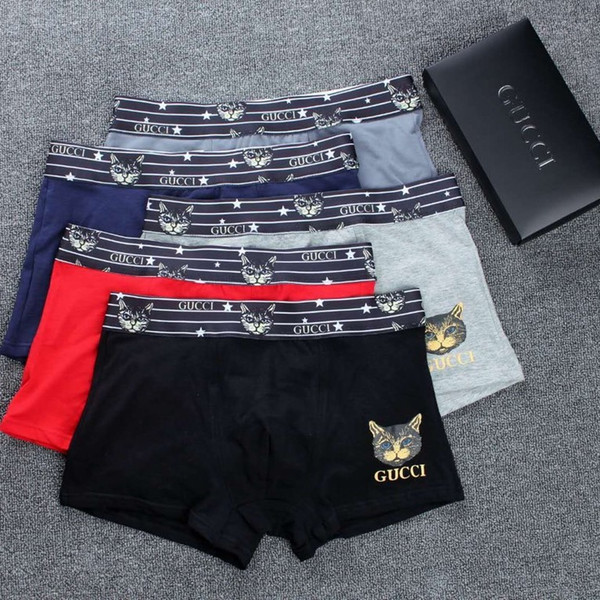 Designer Men Underpants Thin Sexy Underwear Mens Boxers Casual Shorts Solid Color Polyester Men's Breathable Underwears no box