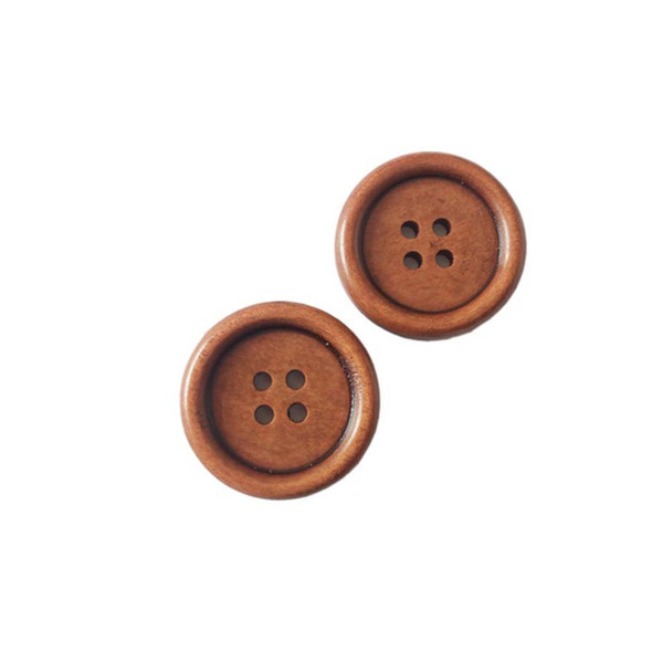 4 Holes Various sizes Wooden Sewing Buttons Sweaters shirt clothing accessories Kids handmade sticker buttons DL_BUW011