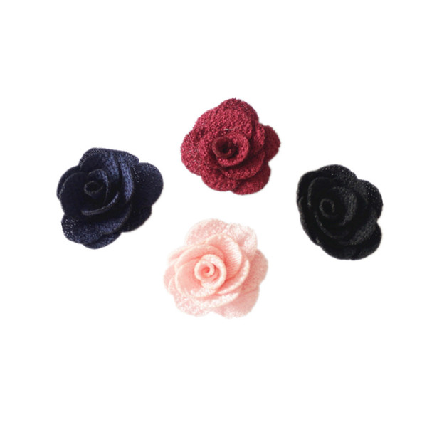 Hand sewing cloth flower Dia. 4cm DIY crafts headwear dress sweater sewing decorative accessories DL_KNT035