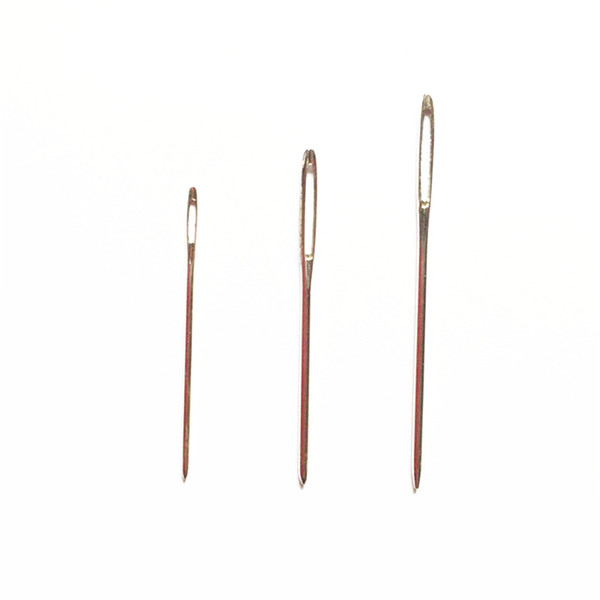 Metal suture needle set Mixed size Sweater Pins DIY hand knitting /crocheting sewing tools 3pcs/set DL_KNT029