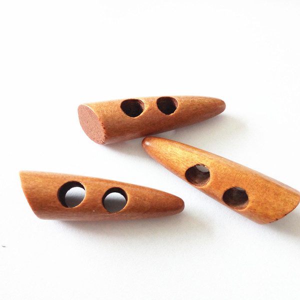 2 Holes Big Wooden sewing buttons Sweater Overcoat decorative buttons clothing sewing accessories DL_BUW026