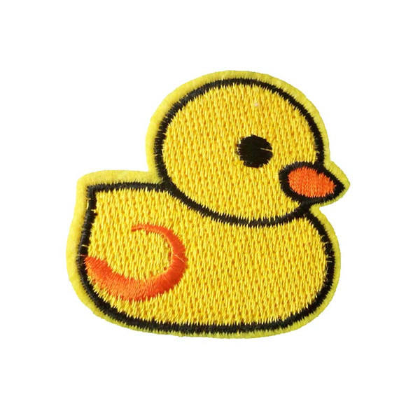 Embroidered cloth patch 5cm * 5cm Cartoon duck appliques Back gum Iron sewing decorative patch kids T-shirt jeans accessories DL_CPIA028