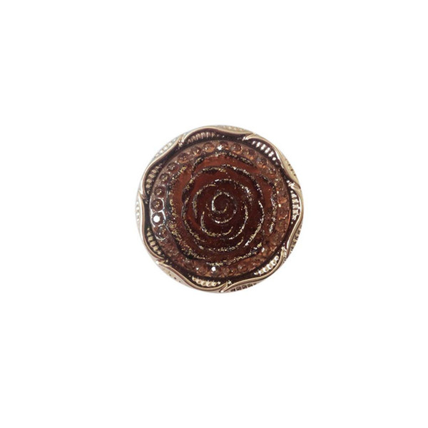 Resin sewing Buttons Dia.25mm /30mm Gilt-edged Rose shape decorative fasteners sweater overcoat clothing accessories DL_BUR018