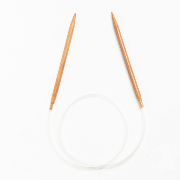 Circular Knitting needles Length 80CM (Spec.from 2.0mm to 10.0mm) bamboo needle with transparent tube DIY hand knitting tool DL_KNT022
