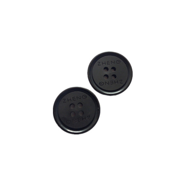 4 Holes Resin sewing buttons Dia.21mm Black fasteners work suits overcoat sewing clothing accessories DL_BUR013