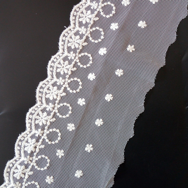 Net embroidery lace Width about 10cm white trims DIY skirt dress clothing household supplies sewing decorative accessories DL_LAT023