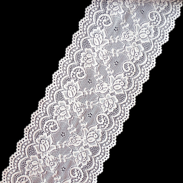 Elastic lace trimming width.about 15cm Spandex lace Girls skirt dress clothing sewing decorative accessories DL_LAT032