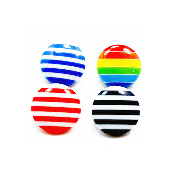 Single hole Resin sewing buttons Various sizes Colorful strips mushroon buttons Sweater skirt clothing decorative accessories DL_BUR003