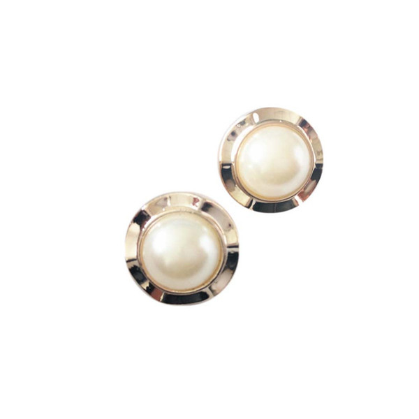 Resin sewing Buttons Dia.22mm Gilt-edged pearl shape fasteners sweaters overcoat decorative clothing accessories DL_BUR016