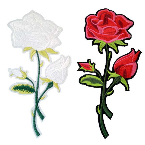 Embroidered cloth patch Flower shape sewing decorative appliques back gum Ironing stick patch T-shirt skirt clothing accessories DL_CPIF001