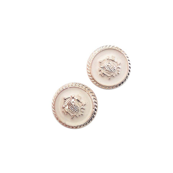 Resin sewing buttons Dia. 18mm 23mm Golden edge fasteners sweater overcoats clothing sewing decorative accessories DL_BUR021