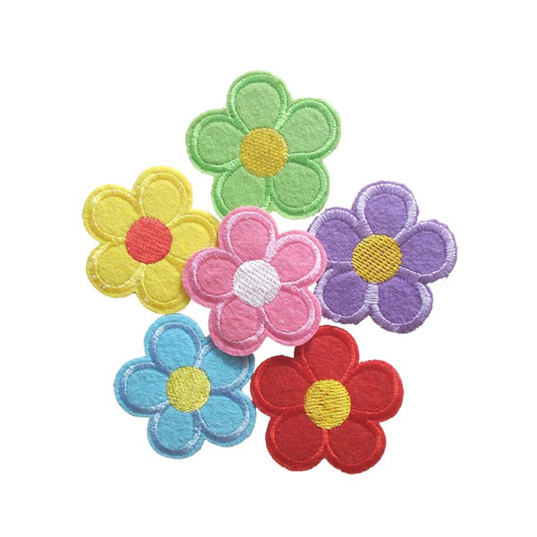 Embroidered cloth pat
8000
ch Dia. 5cm flower shape appliques Back gum Ironing stick /sewing decorative patches clothing accessories DL_CPIF007