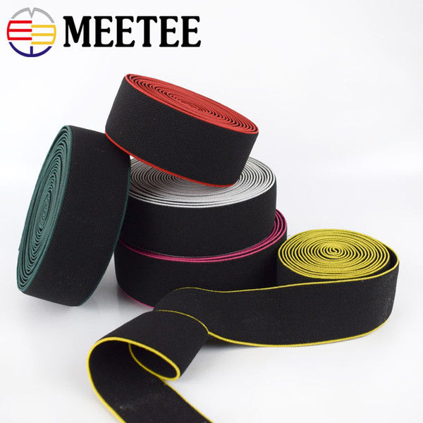 Meetee 4cm Soft Skin Sewing Elastic Band Trousers Waistband Stretching Rubber Band Nylon Elastic Webbing Garment Accessories KY555