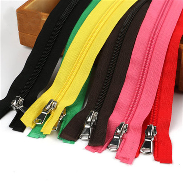 Meetee color metal Zipper 60cm plastic Zip Pull for clothing Diy nylon 5# handmade Sewing garment Craft accessories