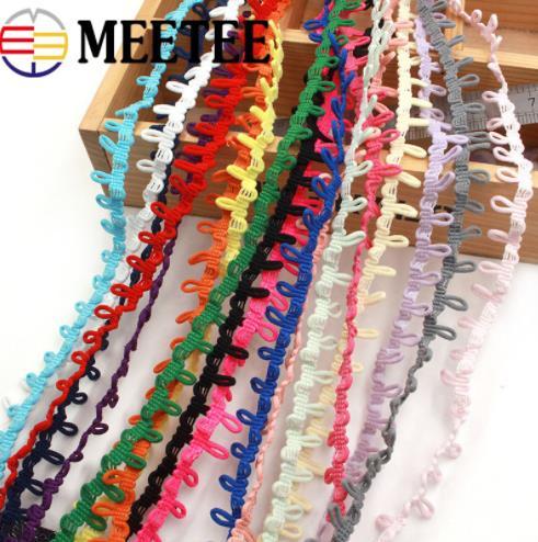 Meetee 2cm Black White Elastic Lace Trims Clothes Collar Stretch Lace Ribbons Sewing Elastic Band DIY Craft Accessories KY821