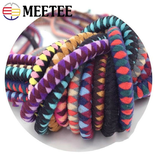 Meetee 5mm Color Elastic Rubber Band DIY Manual Head Rope Knotted Hair Ring Bracelet Decor Clothing Accessories BD245