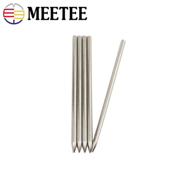 Meetee 78mm Stainless Steel Knitting Needle Shoes Lacing Stitching Needles Umbrella Cord Bracelet Knitting Needle Sewing Accessories DY101