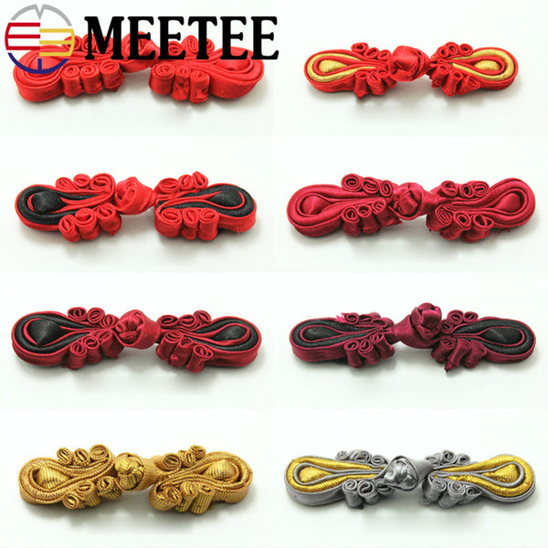 Meetee Cufflinks Clothes Button for Shirt Manual Chinese Cheongsam Dresses Botones Import Elastic Bead Button Sewing Accessories