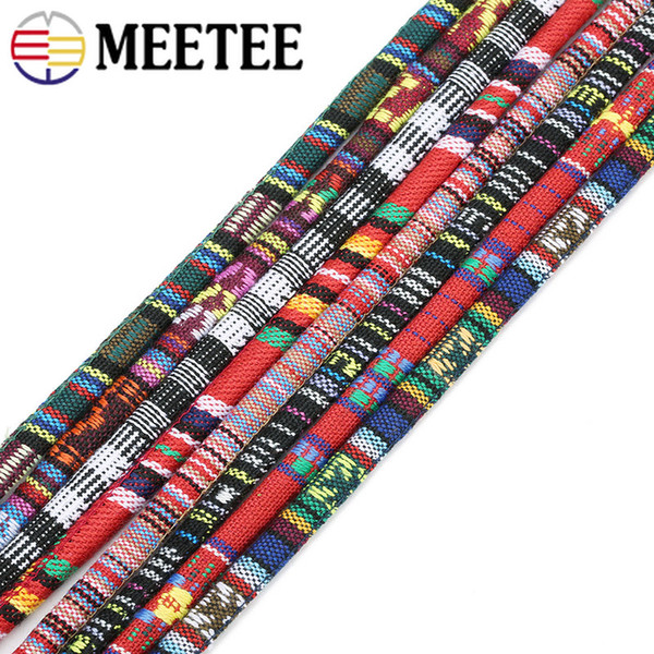 Meetee 6MM Colorful Cotton Cord DIY Handmade Jewelry Tying Thread Cord Rope Bags Garment Decorative Supply AP478