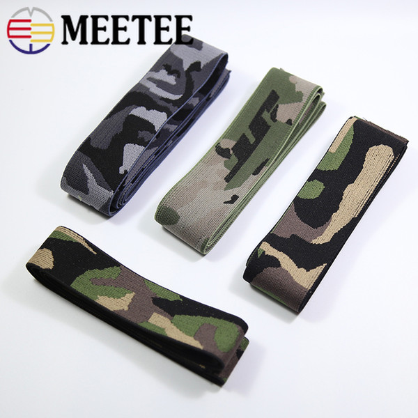 Meetee Elastic Band For Trousers Skirt Waist Belt Strap Rubber Band Polyester Webbings DIY Sewing Garment Accessories EB121