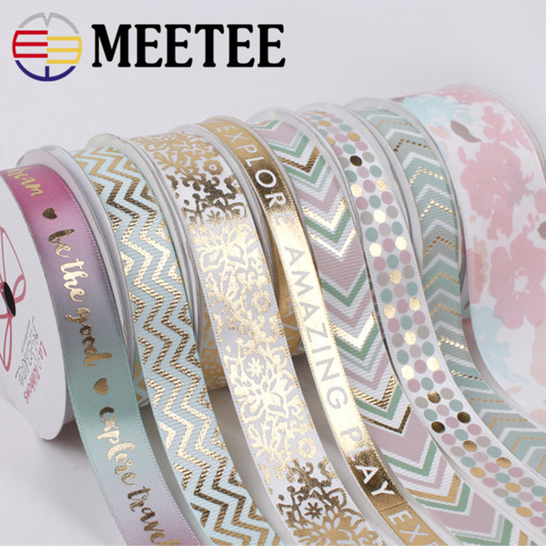 Meetee Gift Wrap High-grade Silk Cake Diy Manual Materials Edge Package Festival Decoration Grosgrain Ribbon For Packages Handmade Craft