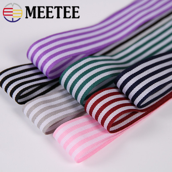 Meetee 25mm 38mm Christmas Ribbon Double-sided Flower Bundle Packaging Material High-end Gift Decoration Cloth Ribbon BD144